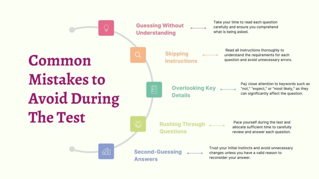 Common Mistakes to Avoid During The Test